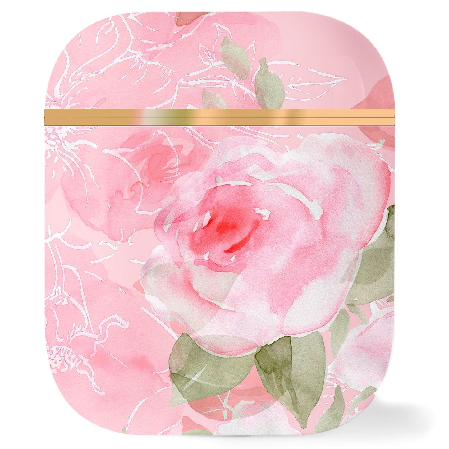 AirPods 1st/ 2nd Generation Contemporary Cover, Pink Peony - Berkin Arts