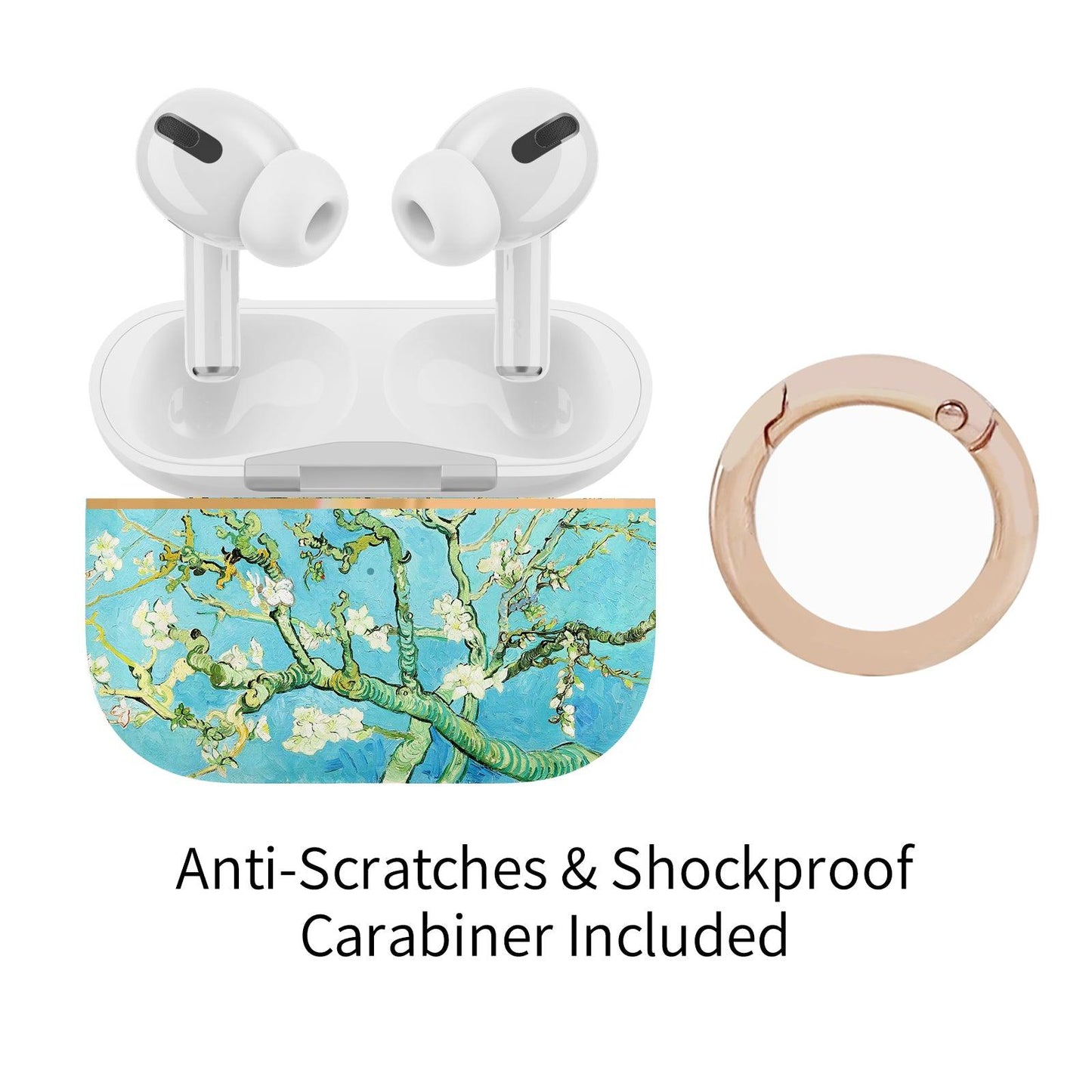 AirPods Pro 2nd Generation Art Flower Cover (Almond Blossom by Vincent van Gogh) - Berkin Arts