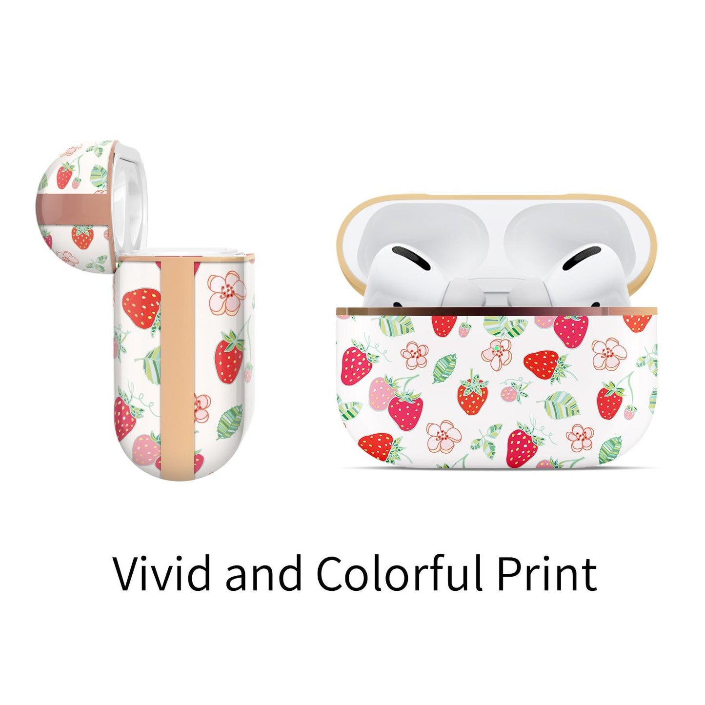 AirPods Pro 2nd Generation Contemporary Cover, Cute Strawberry - Berkin Arts