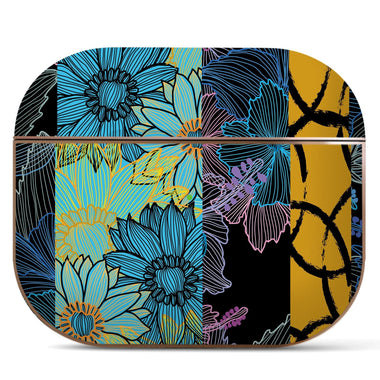 AirPods Pro 2nd Generation Contemporary Cover, Hibiscus and Sunflower - Berkin Arts