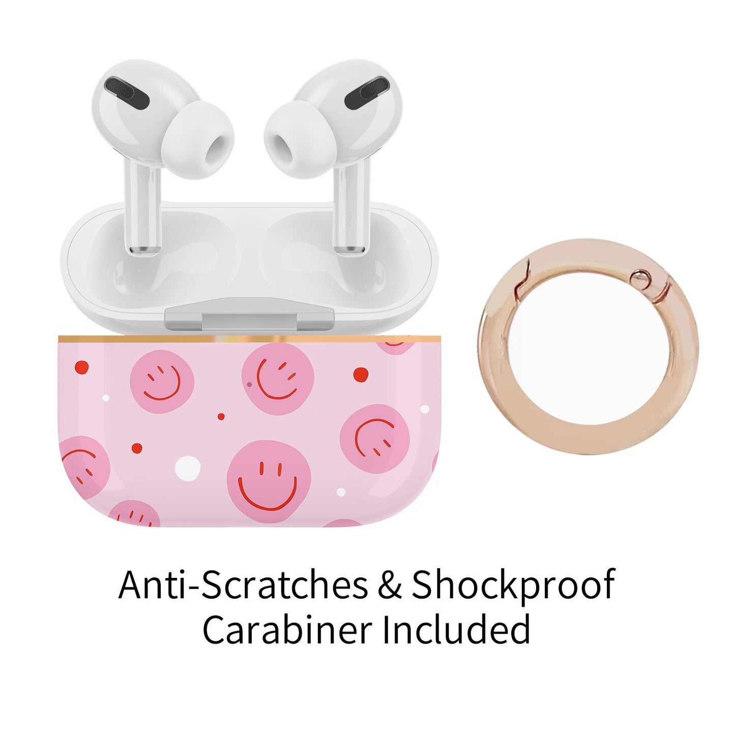 AirPods Pro 2nd Generation Contemporary Cover, Pink Smiley - Berkin Arts