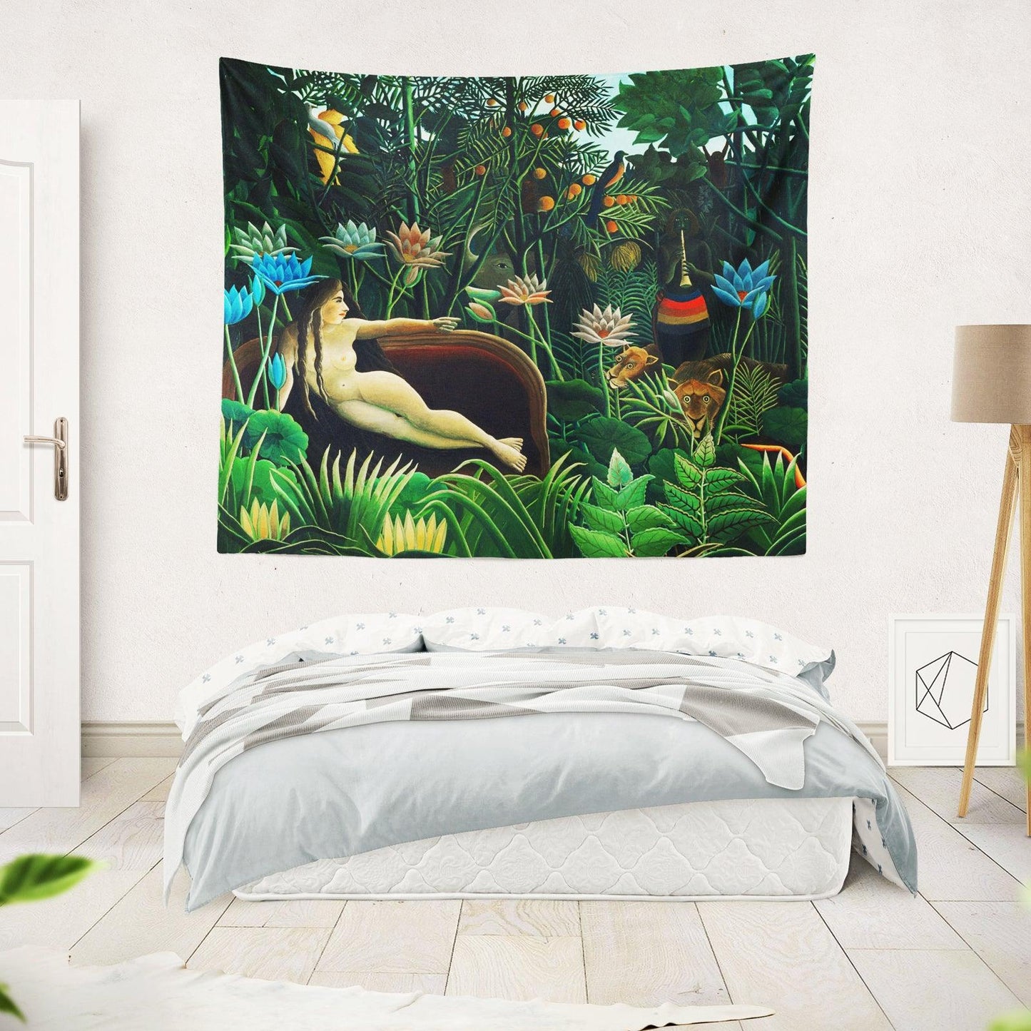 Art Abstract Tapestry (The Dream by Henri Rousseau) - Berkin Arts