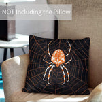 Art Animal Throw Pillow Covers Pack of 2 18x18 Inch (Spider in A Web by Julie de Graag) - Berkin Arts