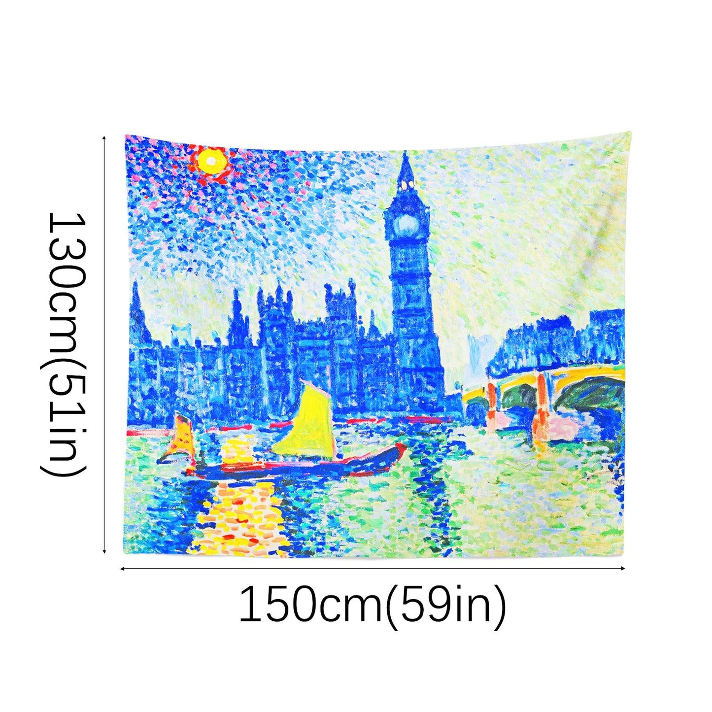 Art Landscape Tapestry (Big Ben by Andre Derain) - Berkin Arts