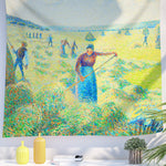 Art Landscape Tapestry (Haymaking by Camille Pissarro) - Berkin Arts