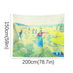 Art Landscape Tapestry (Haymaking by Camille Pissarro) - Berkin Arts