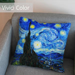 Art Landscape Throw Pillow Covers Pack of 2 18x18 Inch (The Starry Night by Van Gogh) - Berkin Arts