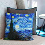 Art Landscape Throw Pillow Covers Pack of 2 18x18 Inch (The Starry Night by Van Gogh) - Berkin Arts