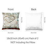 Art Landscape Throw Pillow Covers Pack of 2 18x18 Inch (Winter Tree by Egon Schiele) - Berkin Arts