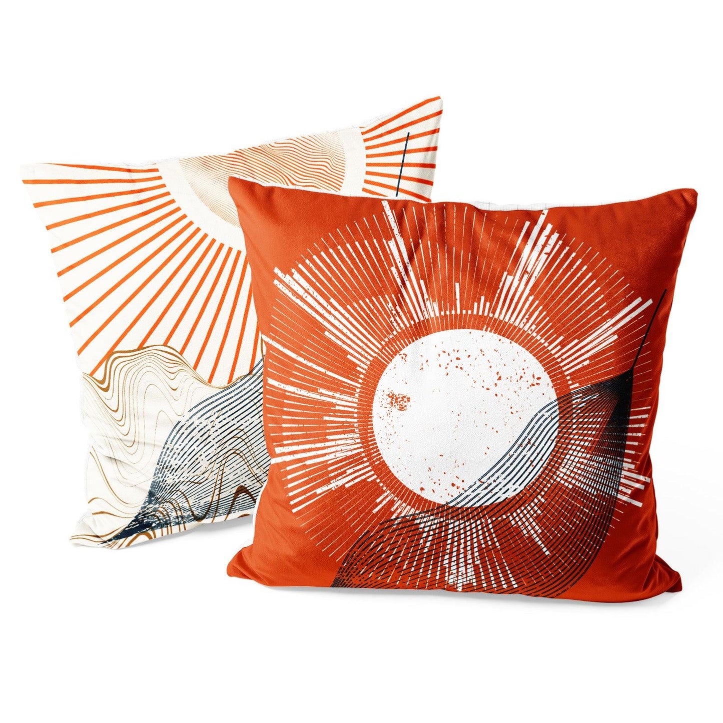 Boho Throw Pillow Covers Pack of 2 18x18 Inch (Leaf Under Sunshine) - Berkin Arts