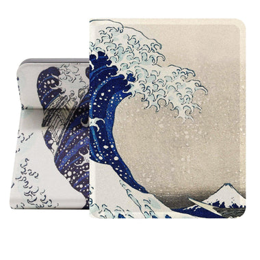 iPad 7/8/9th /iPad Air 3rd Generation Art Landscape Case (10.5 Inch) (Hokusai-The Great Wave) - Berkin Arts