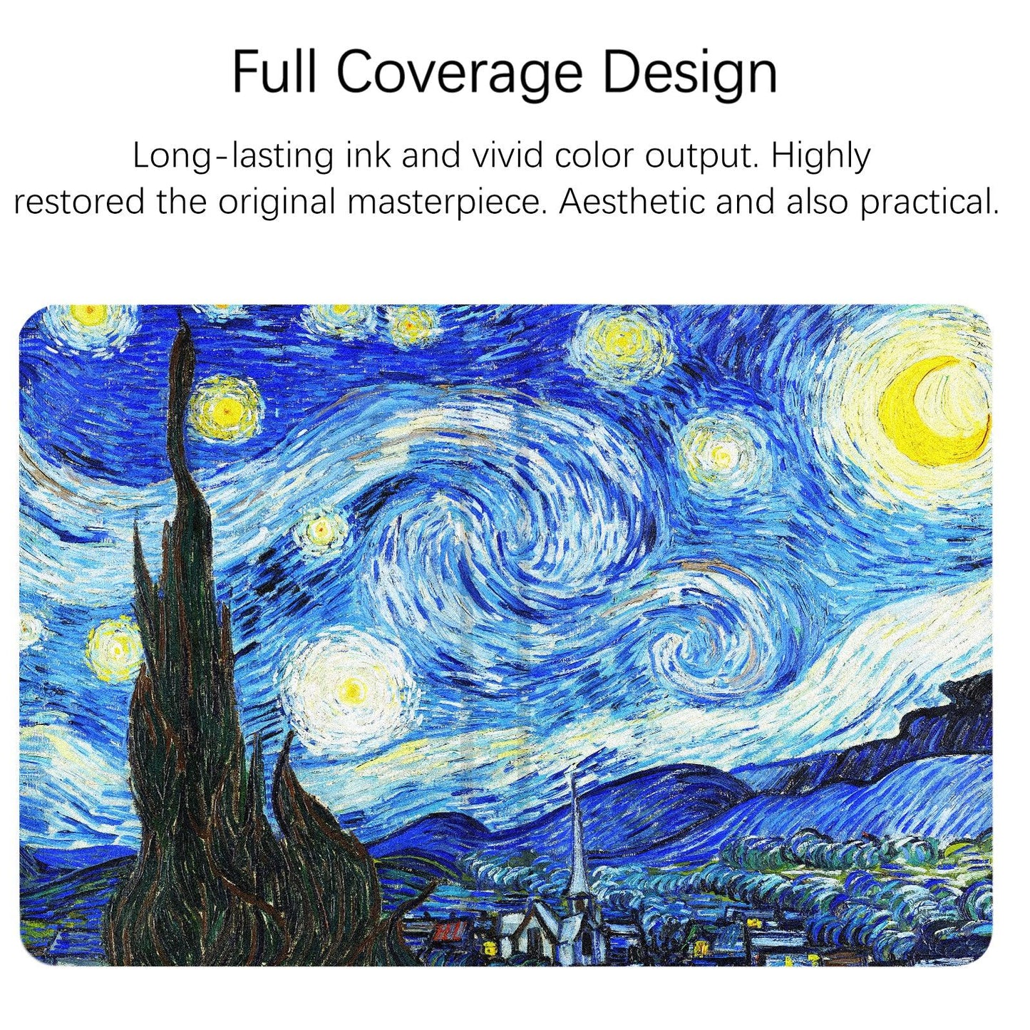 iPad 7/8/9th /iPad Air 3rd Generation Art Landscape Case (10.5 Inch) (Van Gogh-The Starry Night) - Berkin Arts