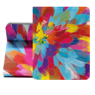 iPad 7/8/9th /iPad Air 3rd Generation Contemporary Flower Case (10.5 Inch) (Colorful Raster) - Berkin Arts