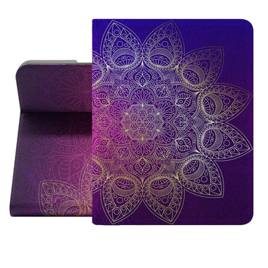 iPad Mini 6th Generation Contemporary Flower Case (8.3 Inch) (Golden Mandalas) - Berkin Arts