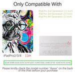 iPad Pro 2nd/3rd/4th Generation Contemporary Abstract Case (11 Inch) (English Bulldog) - Berkin Arts