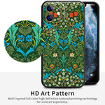 iPhone 11 Cute Silicone Case(Blackthorn by William Morris) - Berkin Arts