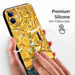 iPhone 11 Cute Silicone Case(Tree of Life by Gustav Klimt) - Berkin Arts