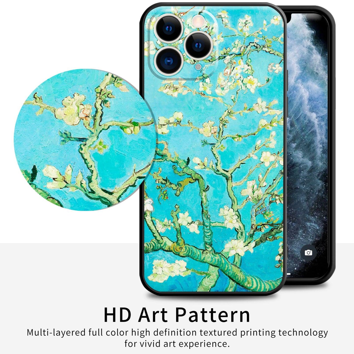 iPhone 11 Pro Cute Silicone Case(Almond blossom by Vincent van Gogh) - Berkin Arts