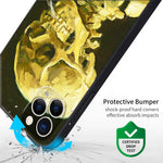 iPhone 11 Pro Cute Silicone Case(Head of a Skeleton with a Burning Cigarette by Vincent Van Gogh) - Berkin Arts