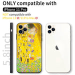 iPhone 11 Pro Cute Silicone Case(Kiss by Gustav Klimt) - Berkin Arts