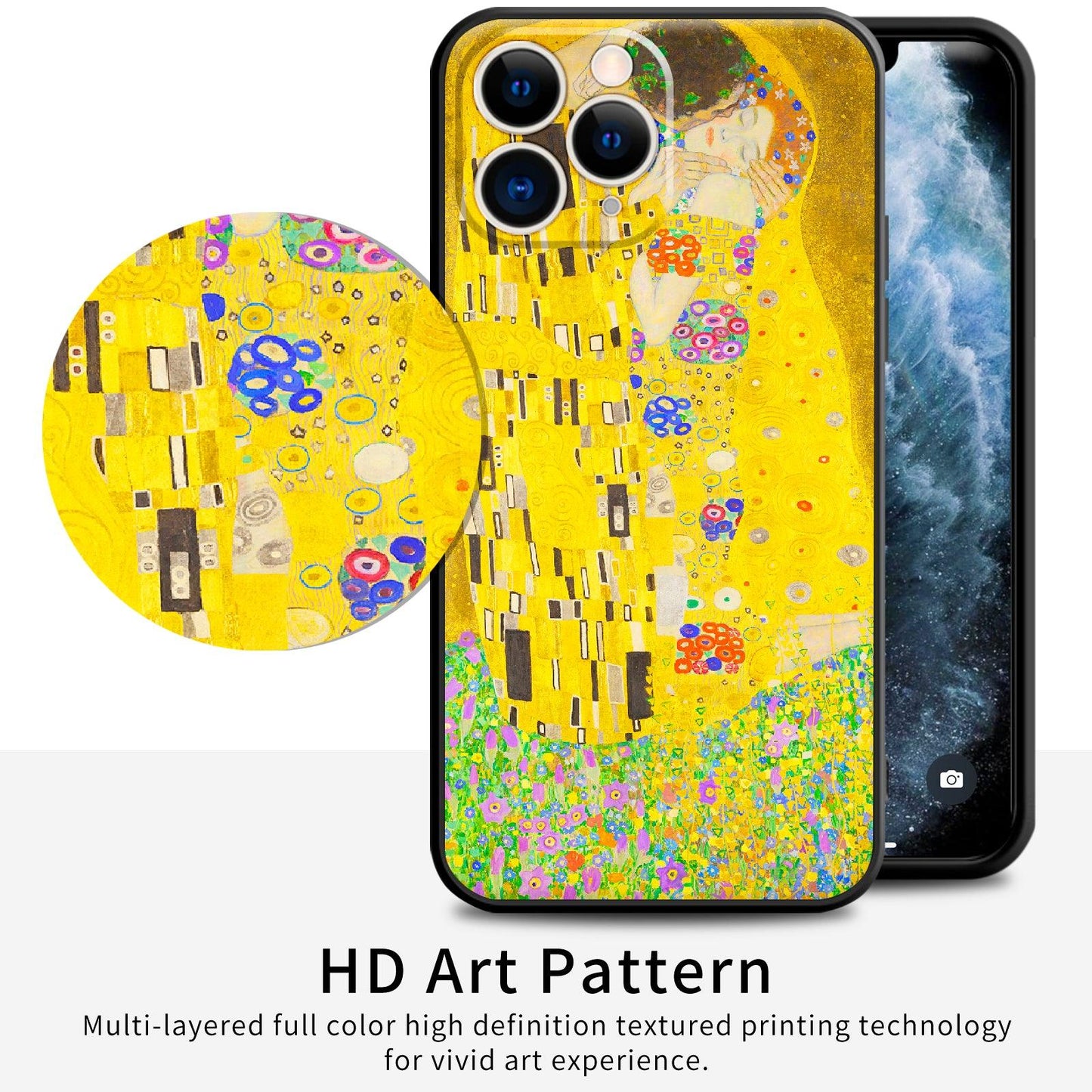 iPhone 11 Pro Cute Silicone Case(Kiss by Gustav Klimt) - Berkin Arts