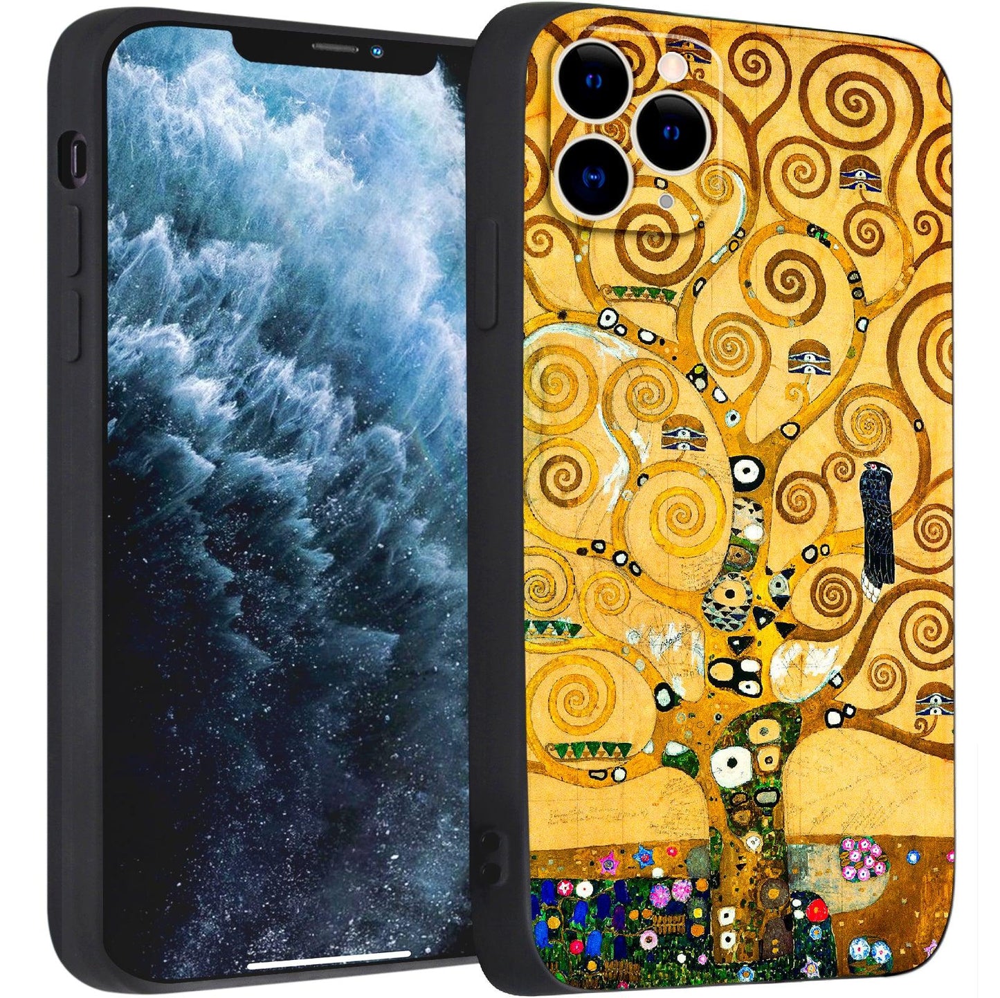 iPhone 11 Pro Cute Silicone Case(Tree of Life by Gustav Klimt) - Berkin Arts