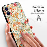 iPhone 12 Mini Silicone Case(Acanthus by William Morris) - Berkin Arts