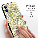 iPhone 12 Mini Silicone Case(Clematis by Alphonse Mucha) - Berkin Arts