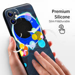 iPhone 12 Mini Silicone Case(Several Circles by Wassily Kandinsky) - Berkin Arts