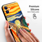 iPhone 12 Mini Silicone Case(The Scream by Edvard Munch) - Berkin Arts