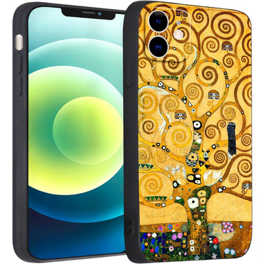 iPhone 12 Mini Silicone Case(Tree of Life by Gustav Klimt) - Berkin Arts