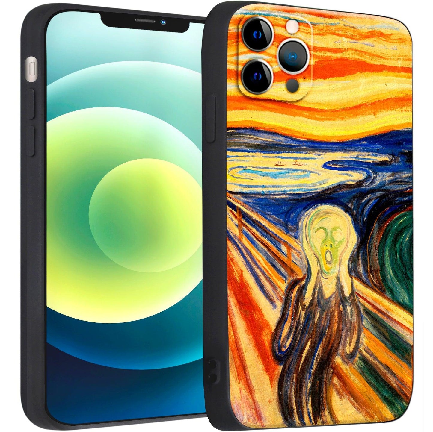iPhone 12 Pro Max Silicone Case(The Scream by Edvard Munch) - Berkin Arts
