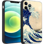 iPhone 12 Pro Max Silicone Case(Under The Wave Off Kanagawa The Great Wave by Katsushika Hokusai) - Berkin Arts