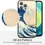 iPhone 12 Pro Max Silicone Case(Under The Wave Off Kanagawa The Great Wave by Katsushika Hokusai) - Berkin Arts