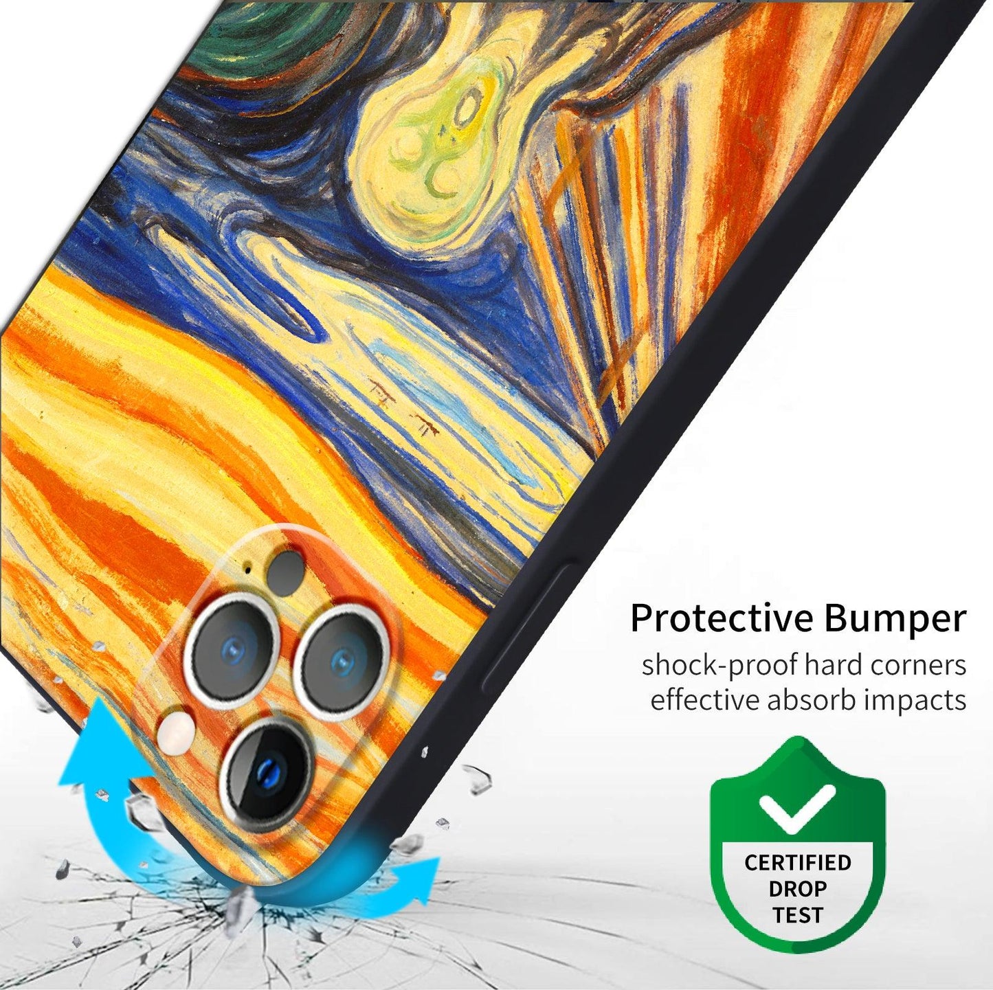 iPhone 12 Pro Silicone Case(The Scream by Edvard Munch) - Berkin Arts