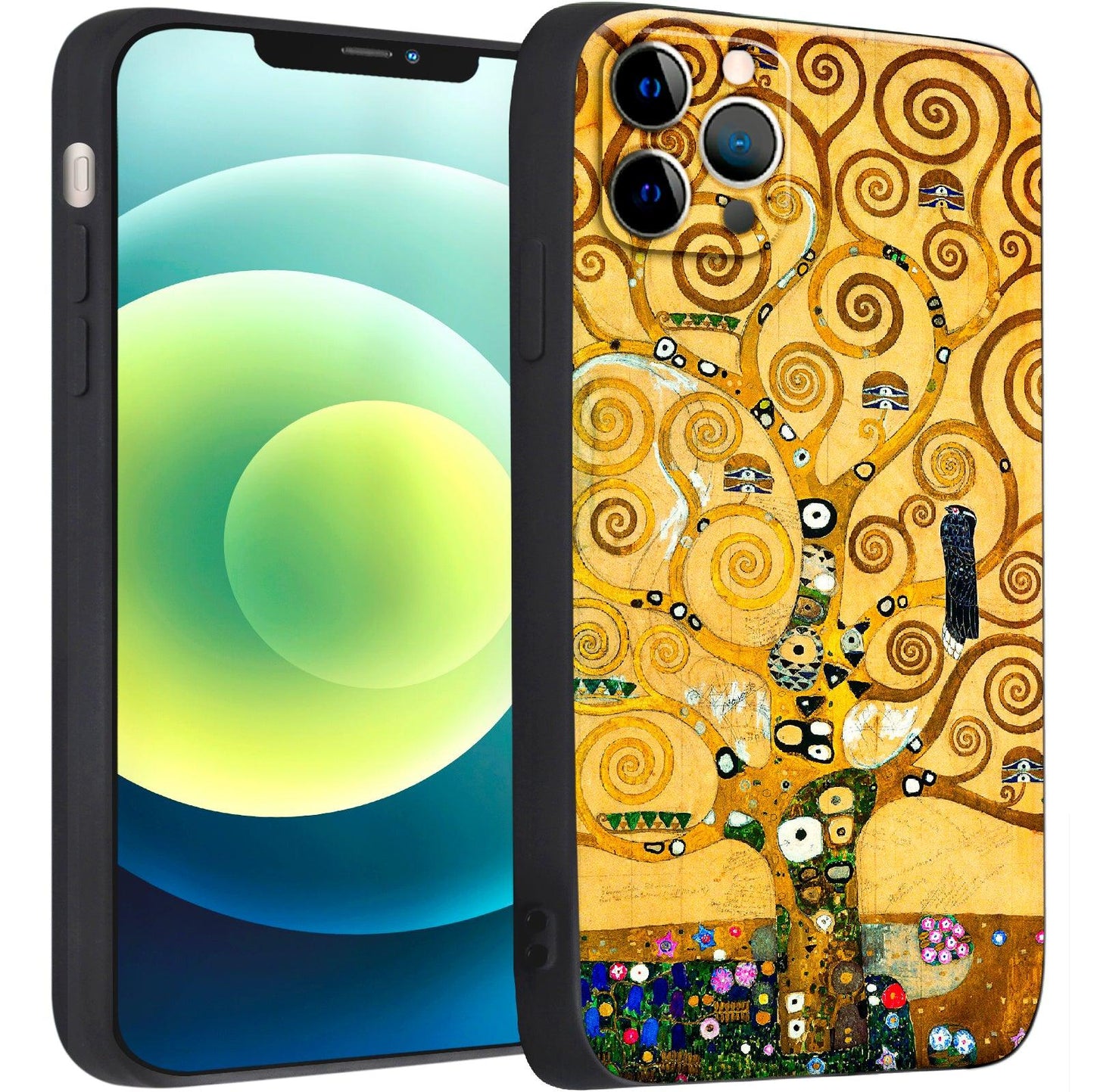 iPhone 12 Pro Silicone Case(Tree of Life by Gustav Klimt) - Berkin Arts