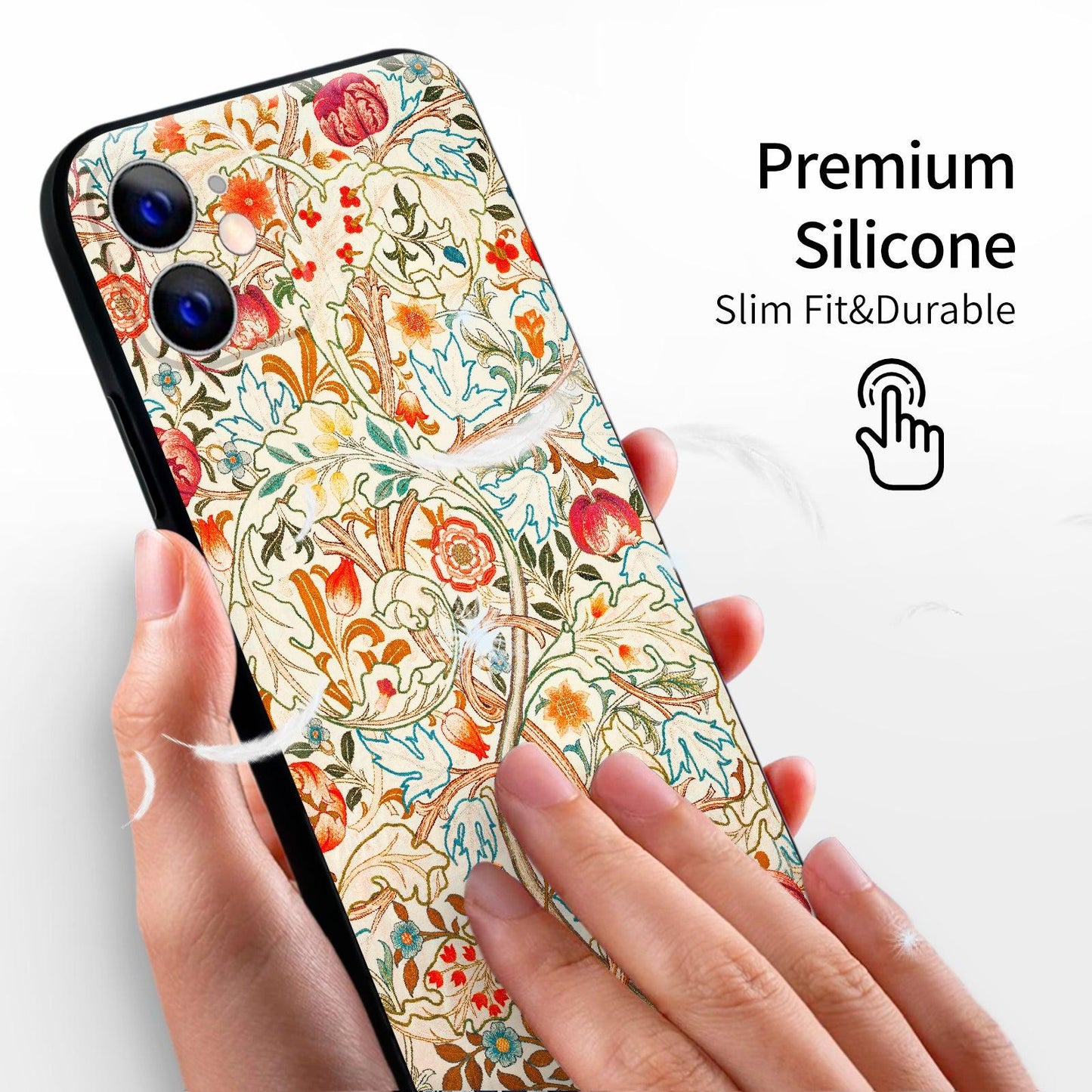 iPhone 12 Silicone Case(Acanthus by William Morris) - Berkin Arts