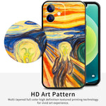 iPhone 12 Silicone Case(The Scream by Edvard Munch) - Berkin Arts