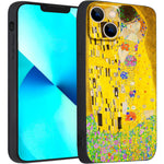 iPhone 13 Mini Silicone Case(Kiss by Gustav Klimt) - Berkin Arts