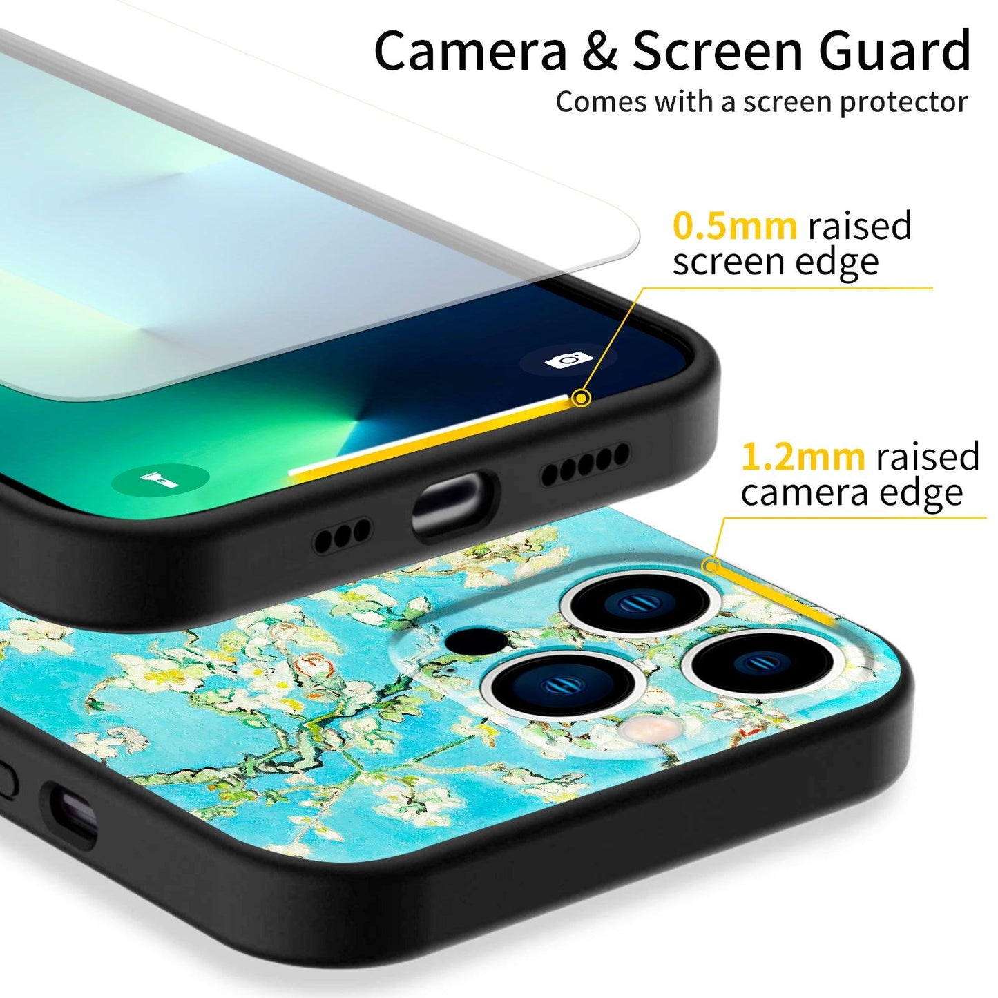 iPhone 13 Pro Silicone Case(Almond blossom by Vincent van Gogh) - Berkin Arts