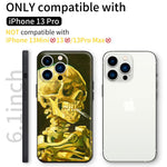 iPhone 13 Pro Silicone Case(Head of a Skeleton with a Burning Cigarette by Vincent Van Gogh) - Berkin Arts