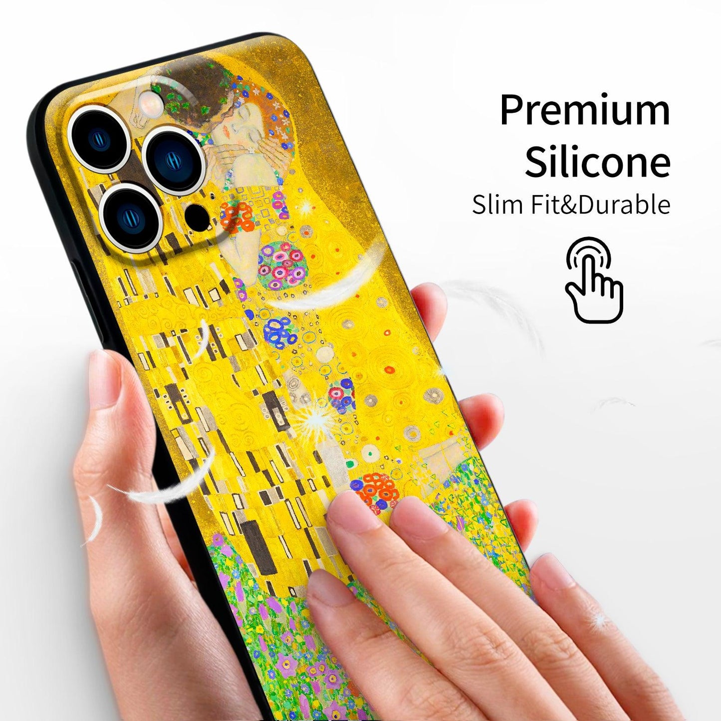 iPhone 13 Pro Silicone Case(Kiss by Gustav Klimt) - Berkin Arts