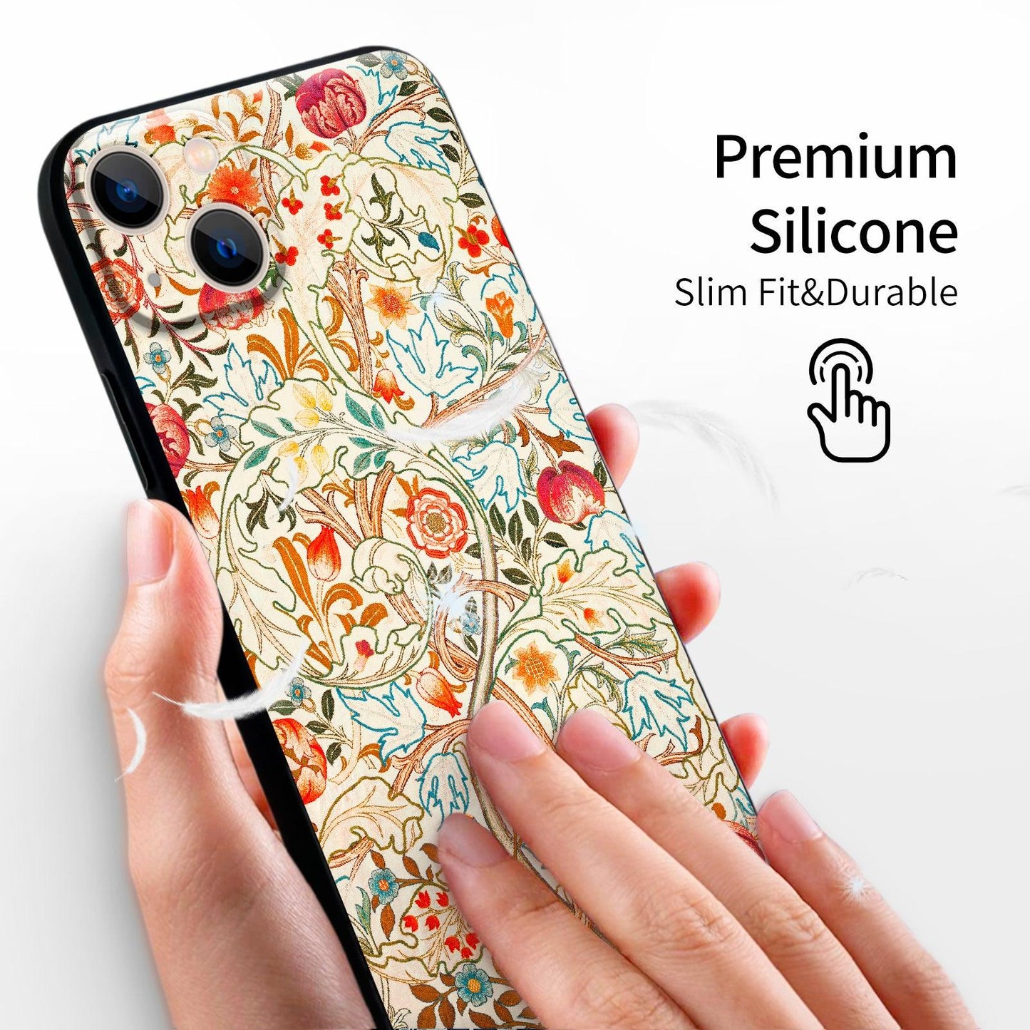 iPhone 13 Silicone Case (Acanthus by William Morris) - Berkin Arts