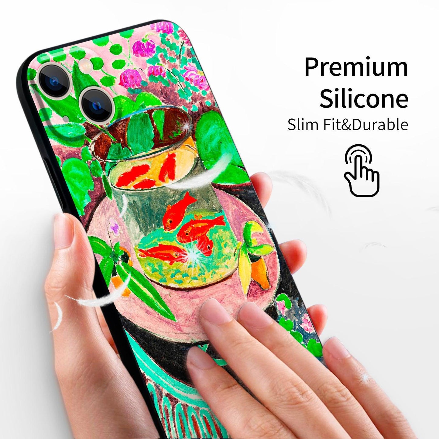 iPhone 13 Silicone Case (Goldfish by Henri Matisse) - Berkin Arts