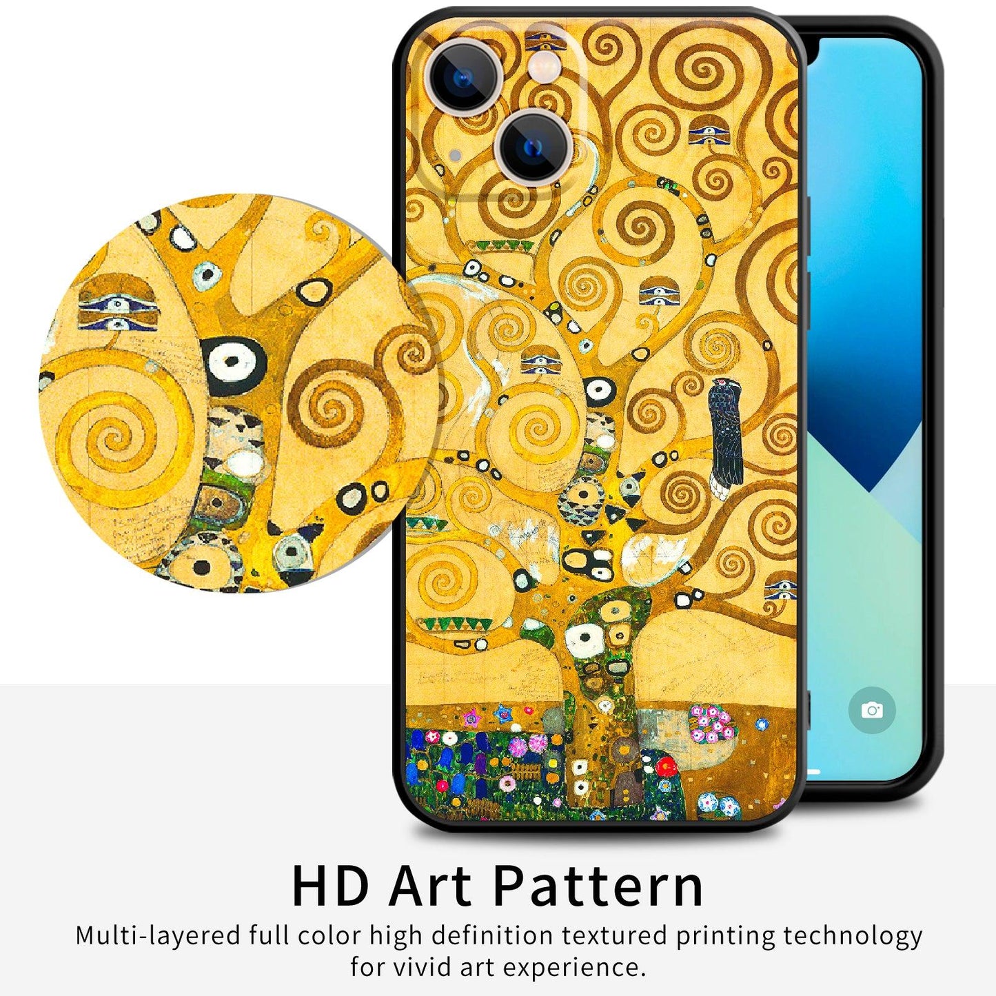 iPhone 13 Silicone Case (Tree of Life by Gustav Klimt) - Berkin Arts