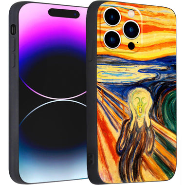 iPhone 14 Pro Max Silicone Case(The Scream by Edvard Munch) - Berkin Arts
