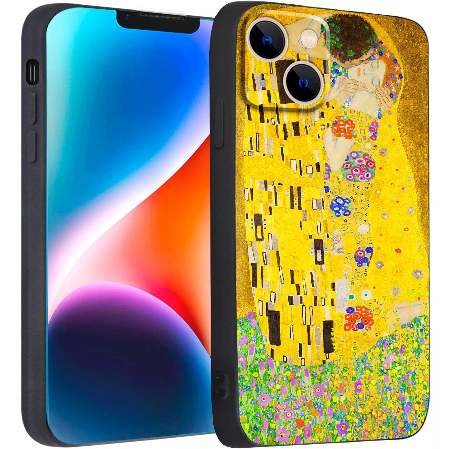 iPhone 14 Silicone Case (Kiss by Gustav Klimt) - Berkin Arts