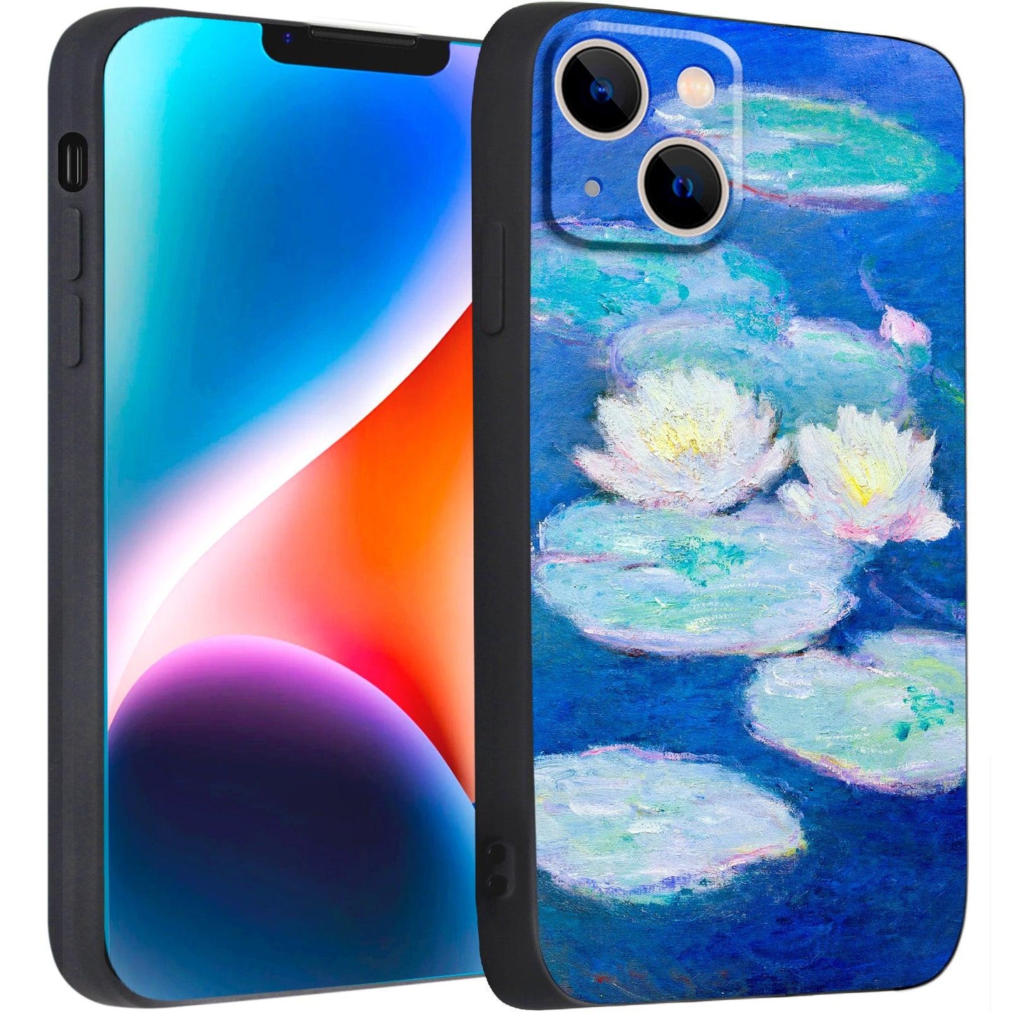 iPhone 14 Silicone Case (Water Lilies by Claude Monet) - Berkin Arts