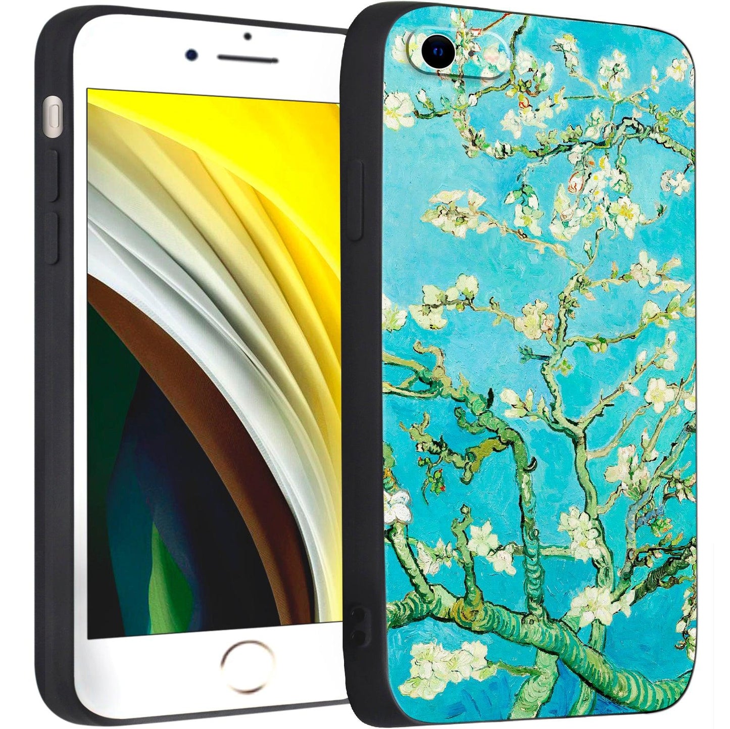 iPhone SE(2020)/iPhone SE(2022)/iPhone 7/iPhone 8 Silicone Case(Almond blossom by Vincent van Gogh) - Berkin Arts