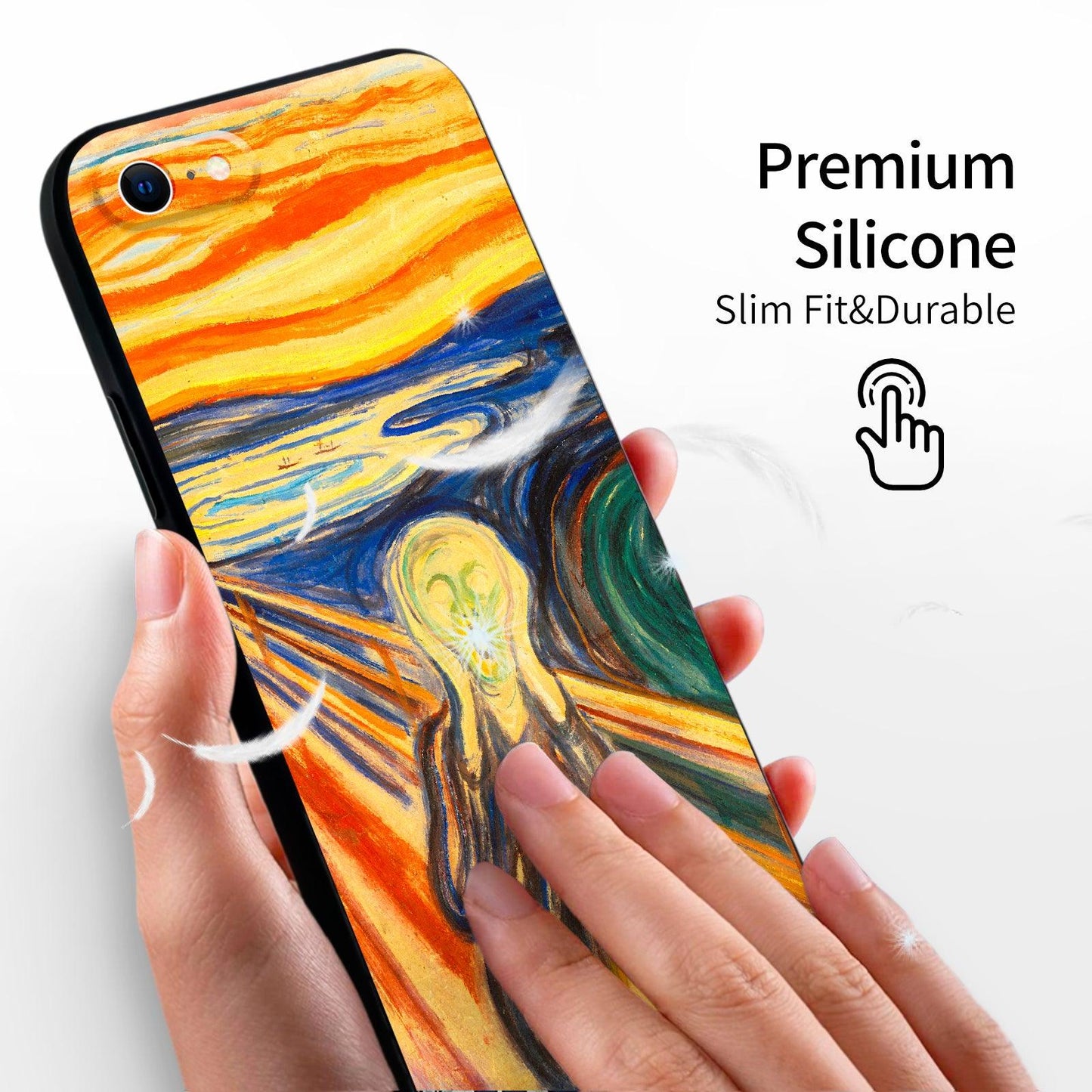 iPhone SE(2020)/iPhone SE(2022)/iPhone 7/iPhone 8 Silicone Case(The Scream by Edvard Munch) - Berkin Arts